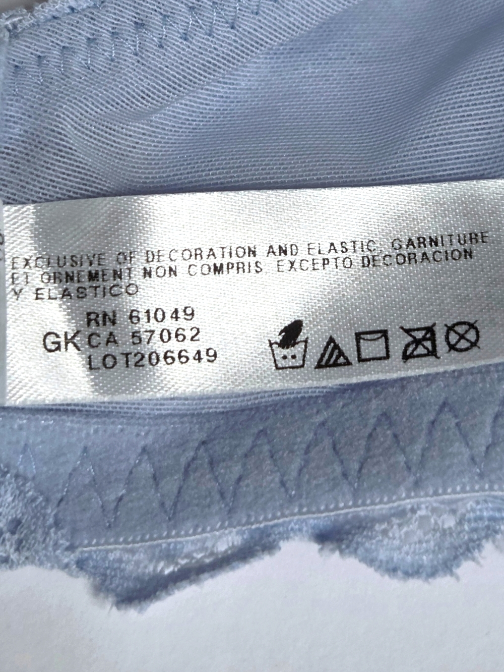 Wacoal 32G Soft Sense Lace Underwire Convertible Bra Light Blue 851334 NWT - Picture 11 of 12